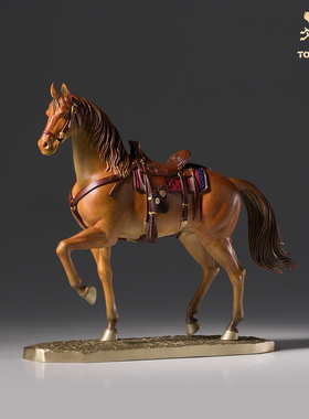 铜师傅《鞍上长风》铜马摆件