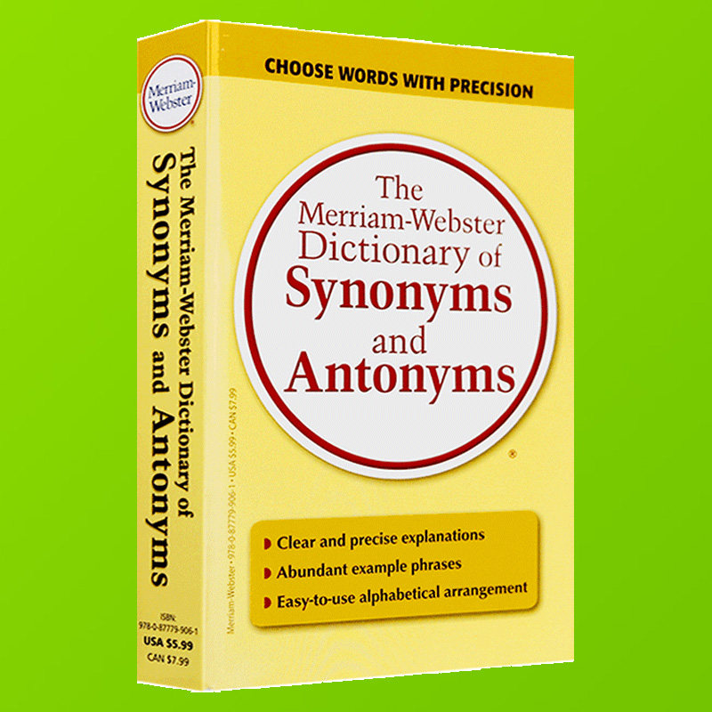 进口书正版韦氏英语同义反义近义词字典词典英文原版 Merriam-Webster Dictionary synonyms and ...