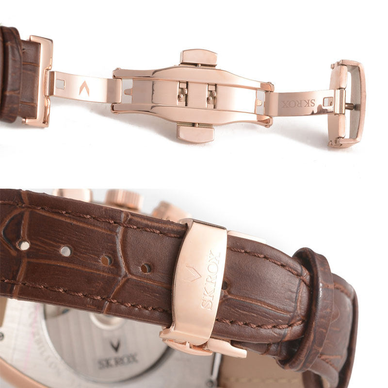 2018新款陀飞轮个性酒桶男士机械表 skrox国产腕表