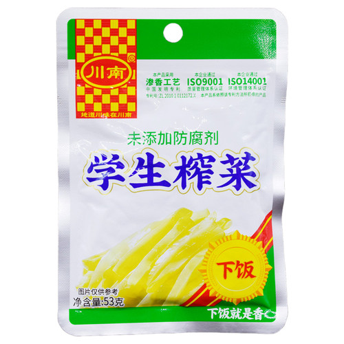 川南下饭菜53g袋装口口脆学生榨菜麻辣萝卜干海带丝鲜香清淡榨菜 - 图3