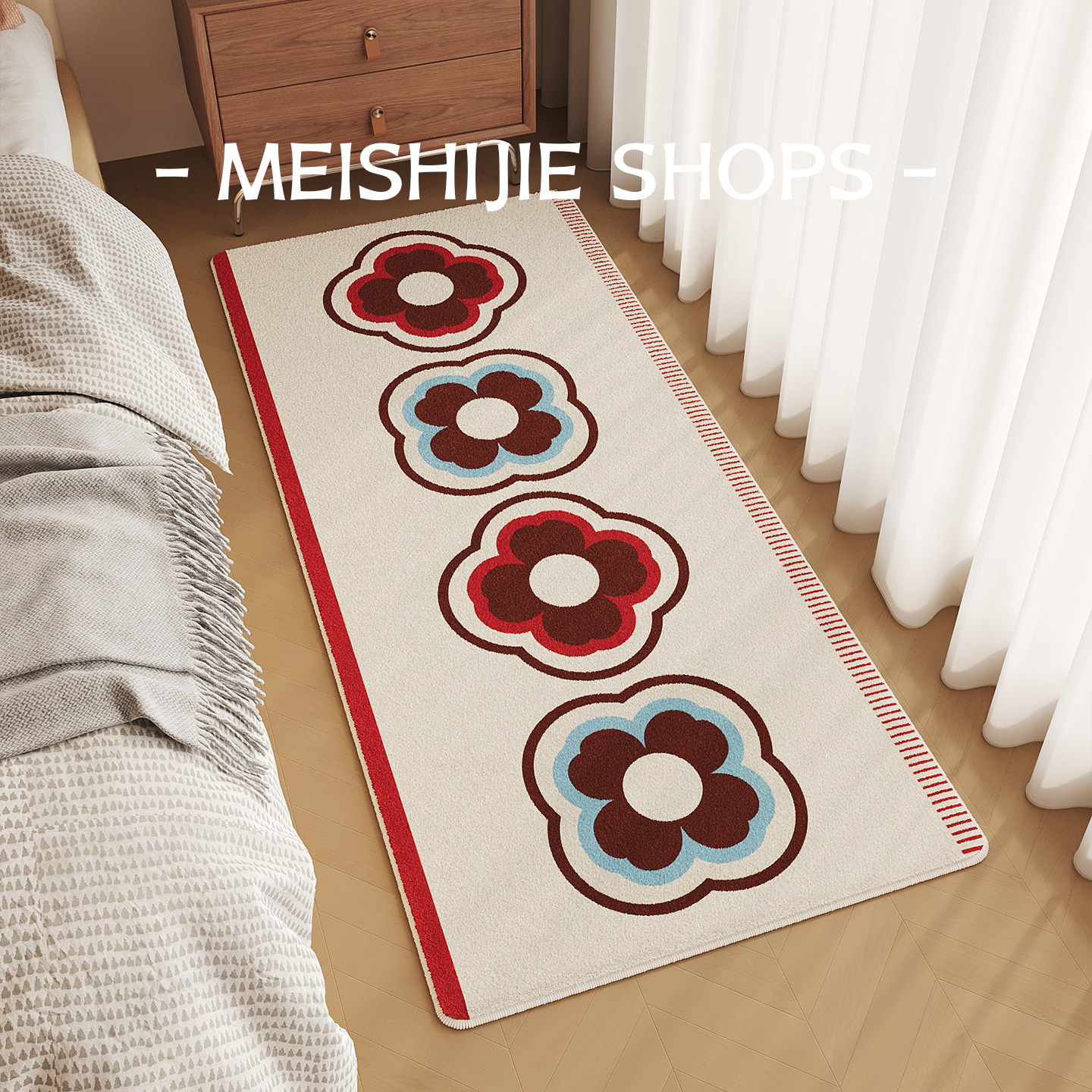 床边地毯高级感2026新款客厅茶几毯卧室地垫家用免洗隔音飘窗地垫,淘宝优惠券,粉丝福利购,淘宝优惠卷