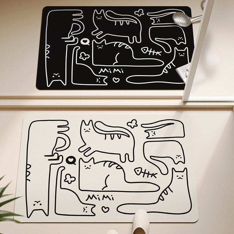 浴室地垫卫生间厕所门口洗手台超强吸水速干脚垫防滑防摔家用地毯,淘宝优惠券,粉丝福利购,淘宝优惠卷