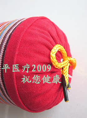包邮老粗布颈椎枕 糖果型护颈枕 荞麦壳枕头保健枕 颈椎康复枕