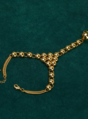 中古vintage宫廷风气质手链女潮流个性时尚夸张质感手饰轻奢饰品