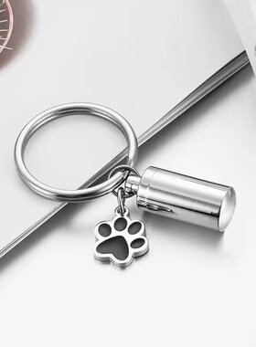 纪念宠物吊坠圆柱骨灰项链可定制