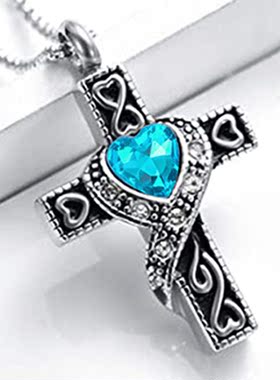 十字架项链火葬饰品定制纪念宠物