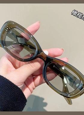 欧美复古椭圆形配近视度数太阳镜