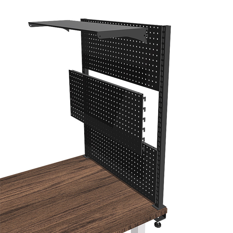 桌面洞洞板置物架 桌上铁艺架子 学习办公书桌夹式收纳免打孔书架,淘宝优惠券,粉丝福利购,淘宝优惠卷