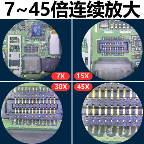 SAGA萨伽三目体视显微镜专业手机维修高清电子工业测量体式放大镜 - 图1