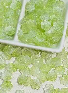彩色琉璃雪花片串珠子饰品少女甜美手工DIY穿孔手链项链材料配件