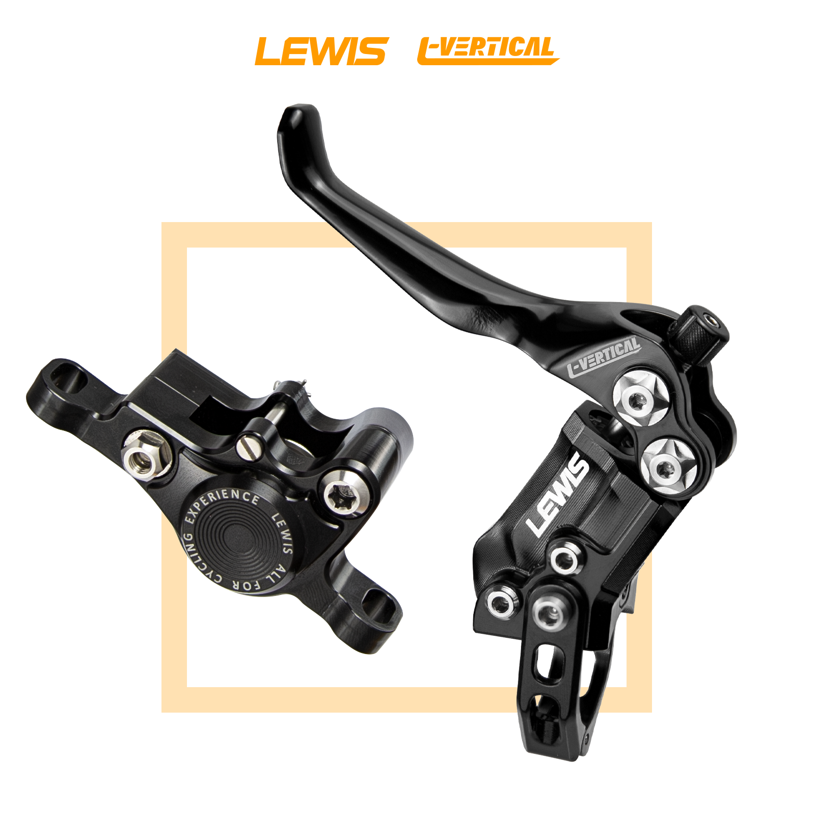 Lewis LV2 L-vertical竞赛级轻量化立缸双活塞刹车 xc街攀速降-图0