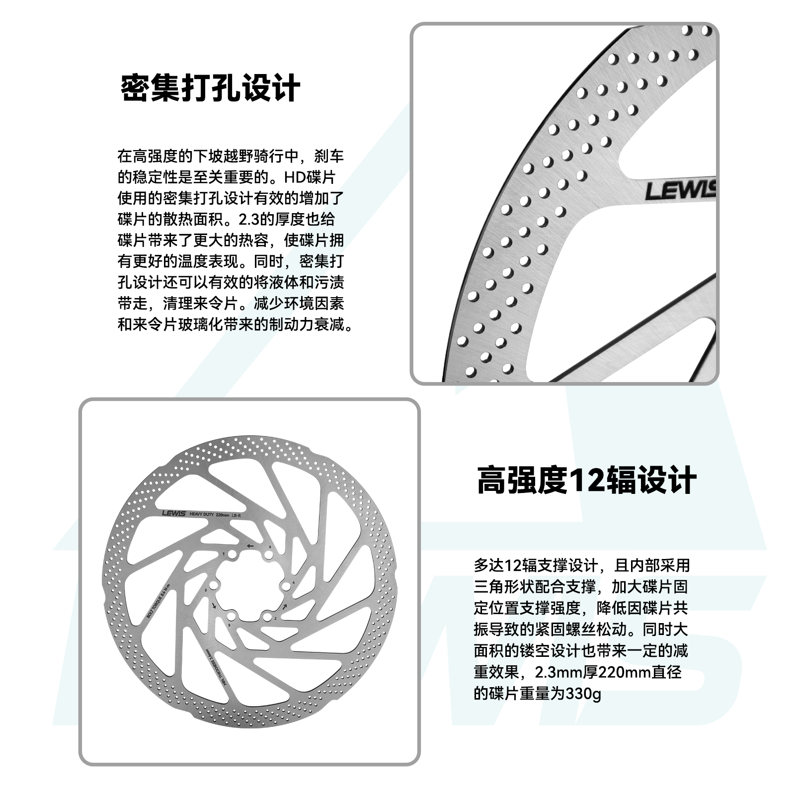 lewis刹车碟片 轻蜂碟片 heavy duty重型山地车碟片 - 图1