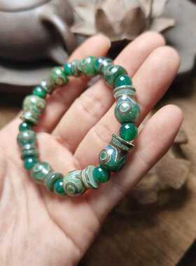 九转喜合虎牙一线手串天然玛瑙