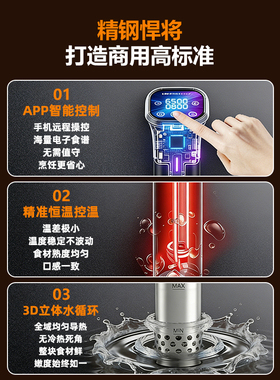 智能WiFi慢煮机家商两用牛排神器