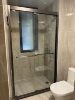 Customized one-line simple stainless steel partition sliding door