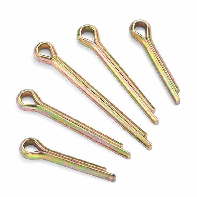 GB91 color plated zinc-opening pin elastic hairpin pin card pin shaft pin M1M1.5M2M2.5-M12