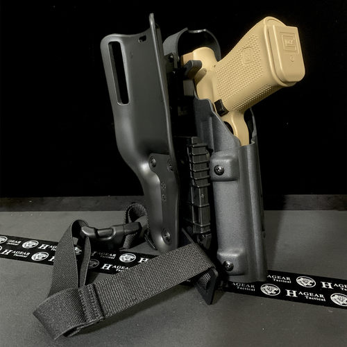 哈格Holster Glock枪套 搭配TLR1 适用G17/G19/G19X/45 K板快拔套 - 图2