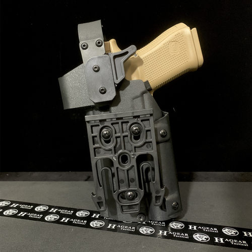 哈格Holster Glock枪套 搭配TLR1 适用G17/G19/G19X/45 K板快拔套 - 图1
