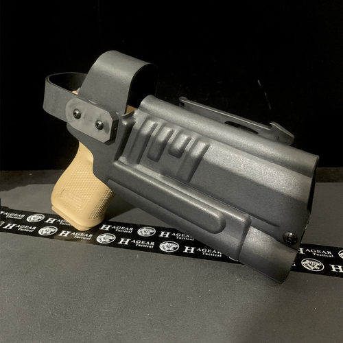 哈格Holster Glock枪套 搭配TLR1 适用G17/G19/G19X/45 K板快拔套 - 图0