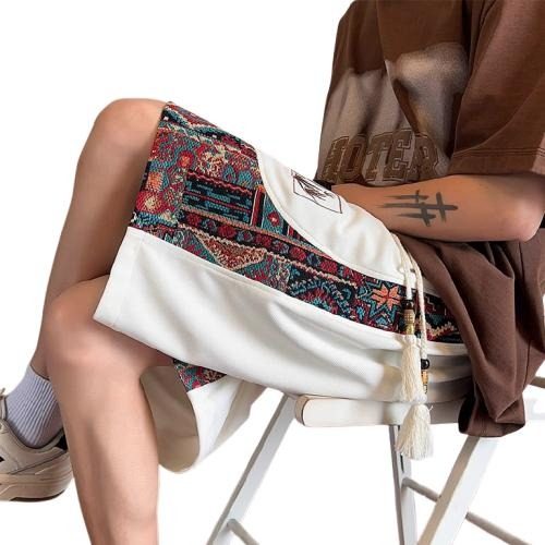 夏季大码薄款速干短裤男潮牌中国风运动四分裤宽松休闲五分中裤子,淘宝优惠券,粉丝福利购,淘宝优惠卷