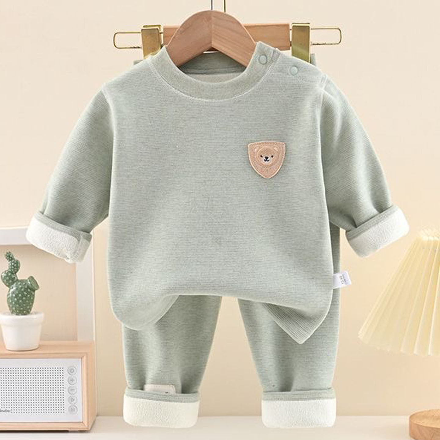 婴儿保暖内衣套装儿童加绒秋衣秋裤0-3个月宝宝保温冬季A类保暖衣,淘宝优惠券,粉丝福利购,淘宝优惠卷