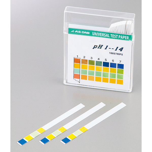 日本亚速旺ASONE盒装PH广泛试纸0-14/1-14/0.5-5.0/3.8-5.4/5.5-9.0 100条化妆品鱼缸水质尿液酸碱度检测纸 - 图3