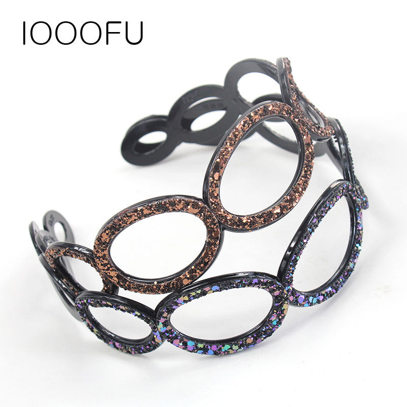 防滑带齿压发韩国弧形镂空碎发箍 旺千福发饰