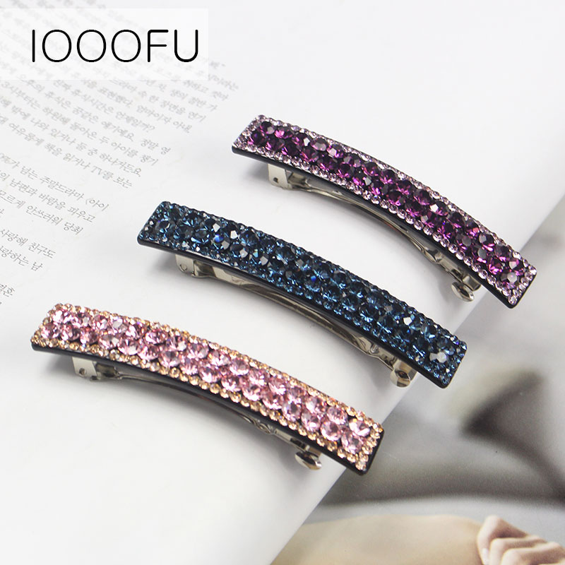 blingbling水晶水钻镶钻高档顶夹 旺千福发饰