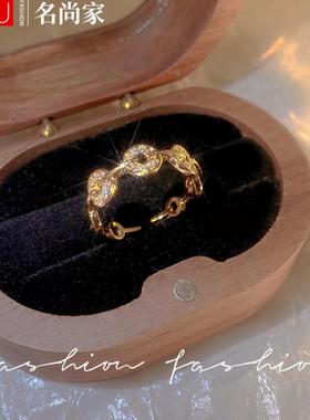 日韩风钱币戒指女时尚个性指环