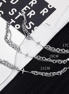 男潮手链ins小众设计嘻哈高级感