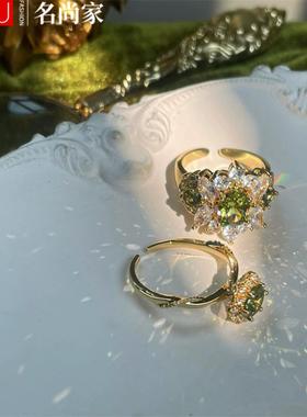 法式复古精致小众轻奢戒指女指环