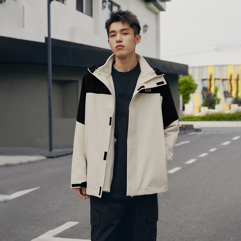 361度三合一冲锋外套男女同款2025冬季新款耐磨宽松防水舒适上衣