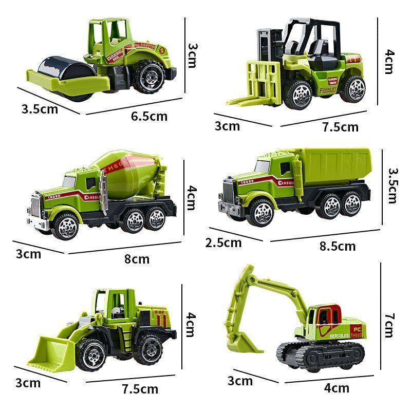 合金工程车滑行套装迷你玩具小汽车仿真儿童玩具男孩挖掘机,淘宝优惠券,粉丝福利购,淘宝优惠卷