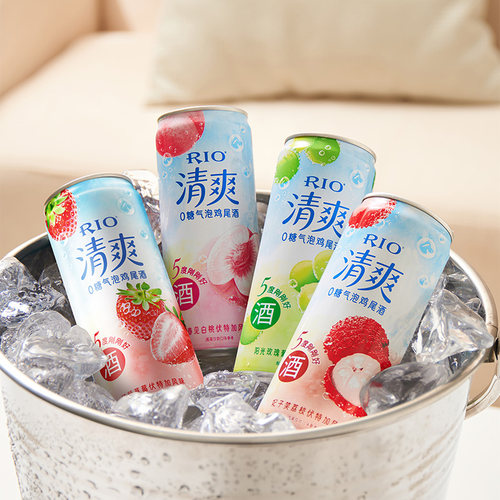 RIO锐澳预调鸡尾酒5度清爽330ml*4罐低度酒气泡酒果酒女士甜酒 - 图1