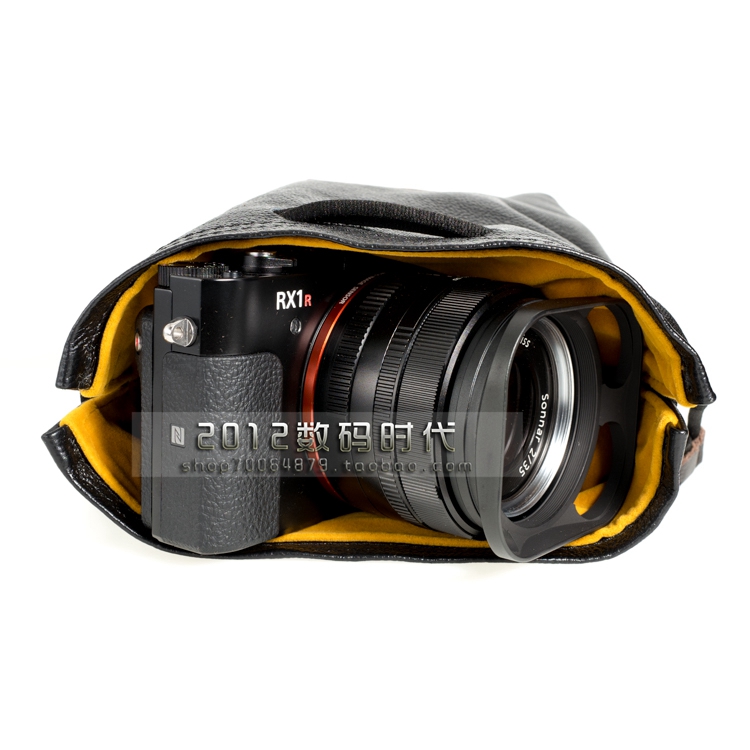 米克Mekee真皮相机镜头K包 A7/A7R相机包徕卡M相机真皮袋-图3