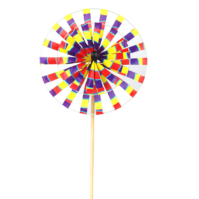 传统复古老北京彩色双层旋转木杆风车儿童玩具地摊景区公园装饰品,淘宝优惠券,粉丝福利购,淘宝优惠卷