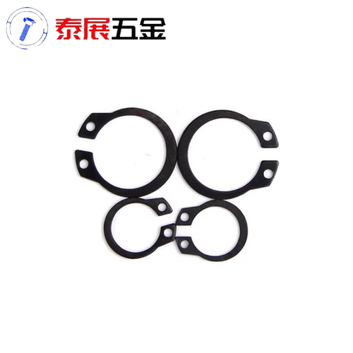 轴用弹性挡圈65锰钢/50锰钢原GB894发黑C型挡圈 ￠3-320外卡卡簧 - 图1