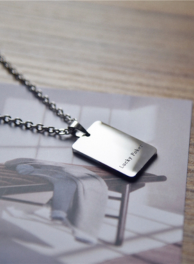 黑桃a项链男女扑克牌挂饰毛衣链