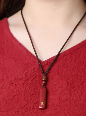 2026年马生肖本命年朱砂吊坠项链