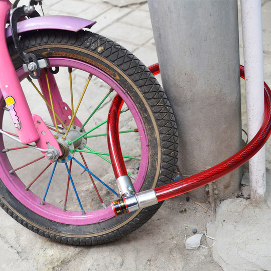 Bicycle mountain bike chain lock wire lock anti-theft lock