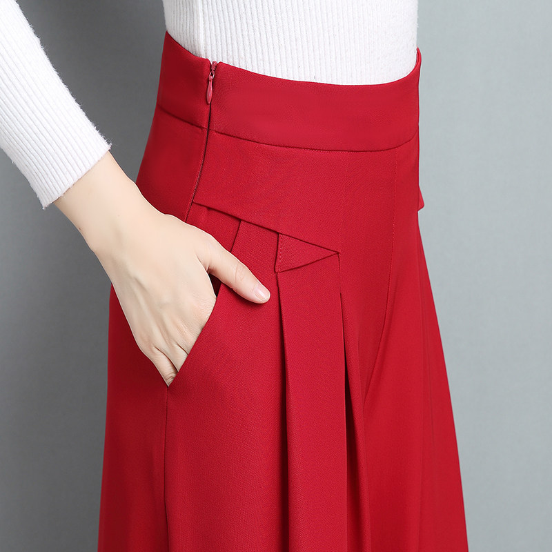 qslz /清水灵籽阔腿裤女春装休闲裤 清水灵籽休闲裤