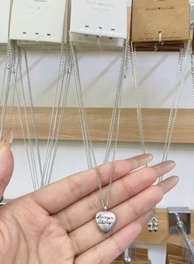 925纯银爱心字母代购吊坠设计