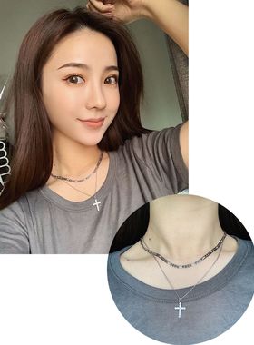 BM项链合金女网格蝴蝶项链