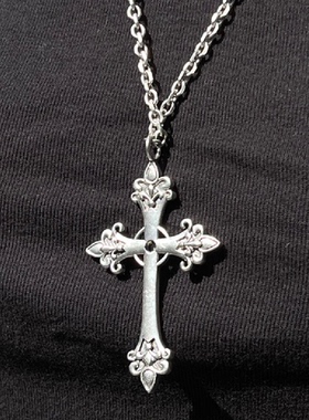 BM项链超大号十字架毛衣链