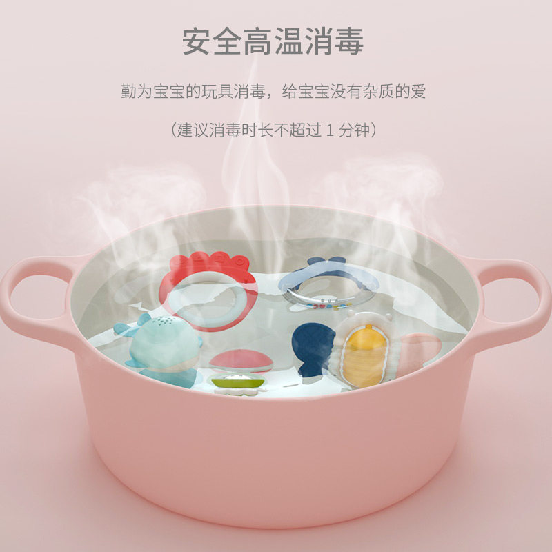 手抓可咬8六7宝宝益智早教0摇铃 优贝比玩具摇铃