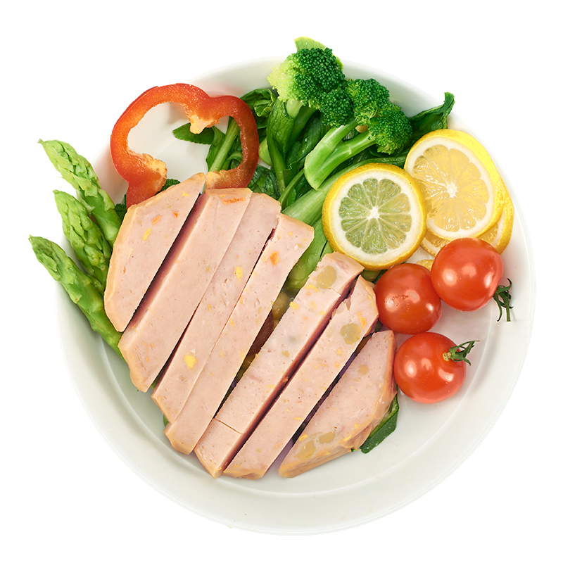肯渡食品专营店鸡肉饼健身蛋清蔬菜即食肥减餐食品鸡胸肉无油低脂代餐零食3