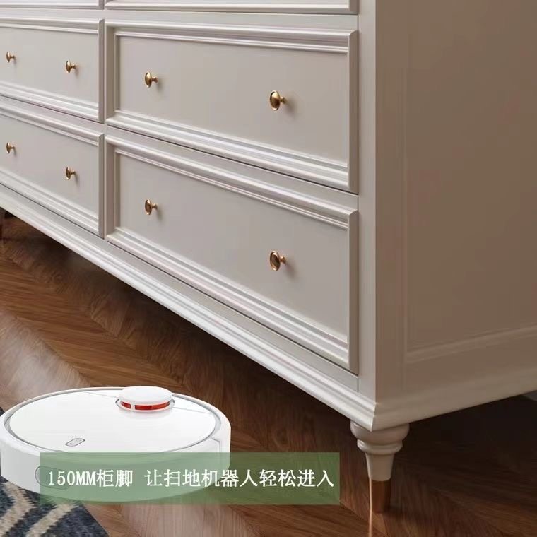 橡木简约斗柜卧室床前柜美式复古柜子家用置物柜多层抽屉收纳柜,淘宝优惠券,粉丝福利购,淘宝优惠卷