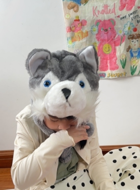 小狼头套帽子可爱搞怪保暖