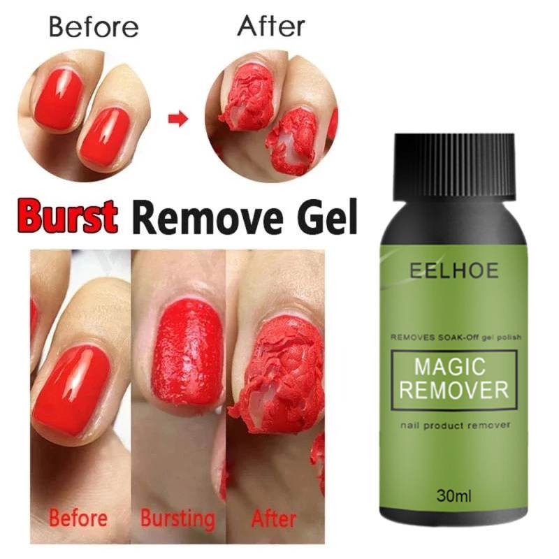 10/20/30ml Magic Remover Nail Gel Polish Remover UV Gel Poli-图2