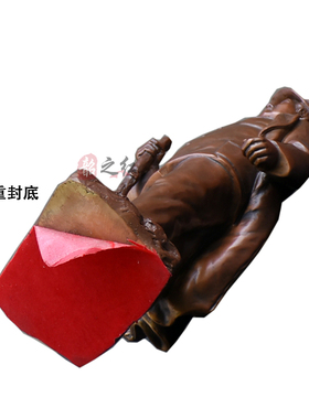 实心铜像摆件伟人主席长征